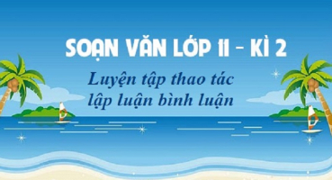 Top 5 Soan bai Luyen tap thao tac lap luan binh luan Ngu Van 11 hay nhat