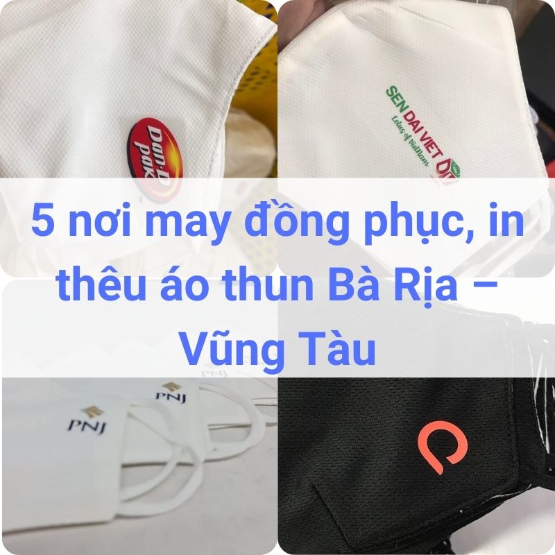 5 nơi may đồng phục, in thêu áo thun Bà Rịa – Vũng Tàu
