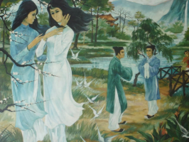 Top 8 Bai van cam nhan ve buc tranh thien nhien mua xuan trong doan trich Canh ngay xuan trich Truyen Kieu cua Nguyen Du Ngu van 9 hay nhat