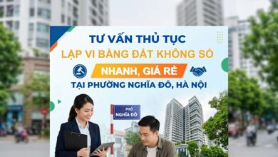 Lập vi bằng đất không sổ nhanh, giá rẻ tại phường Nghĩa Đô Hà Nội.